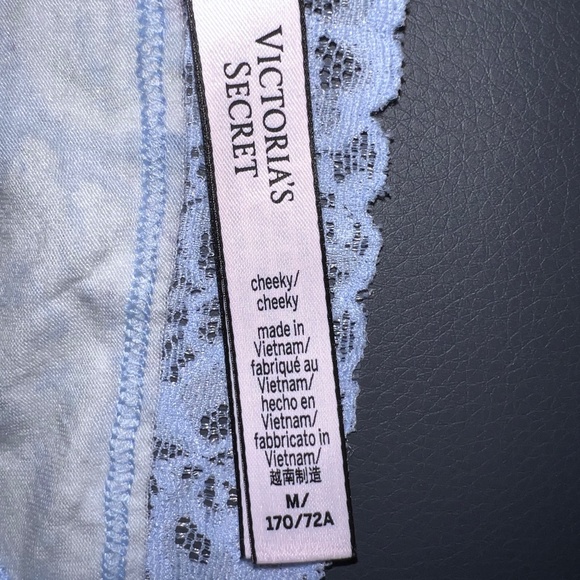 VS Lace Waist Cotton Cheeky Panty - Picture 3 of 5
